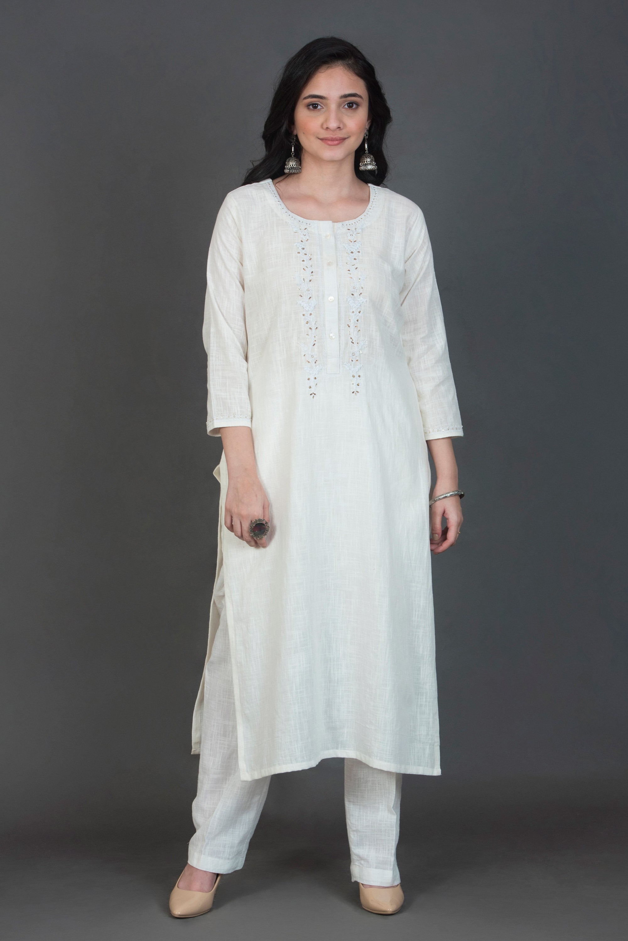 Buy Khadi Cotton Kurti In Pistachio Green Colour Online - LKV0111 | Andaaz  Fashion